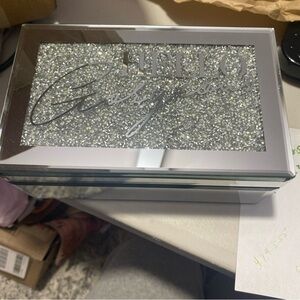 Silver Mirrored Decorative jewelry  Box